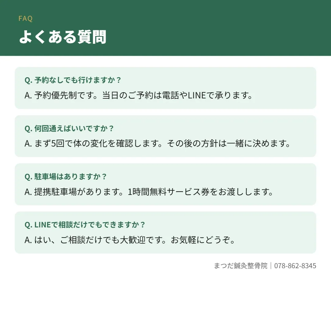 よくいただくご質問をまとめました。